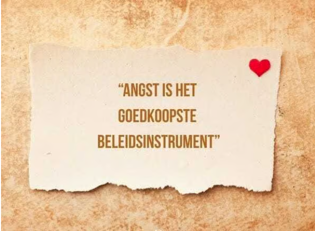Angst als Stuurmiddel